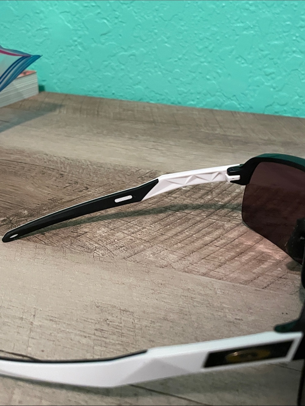 Oakley Sutro Lite with Prizm Shield-Style Sunglasses in Black and White - Picture 6 of 11